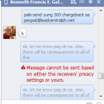 Kenneth Francis E. Galang - Scammer - Blocked in Facebook