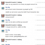 Kenneth Francis E. Galang - Scammer - Last message in Facebook