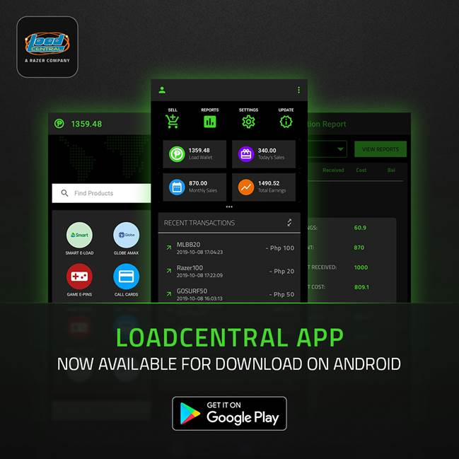 LoadCentral Android App 2019-Oct-09 Version